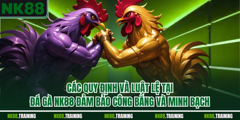 Các quy định và luật lệ tại đá gà NK88 đảm bảo công bằng và minh bạch